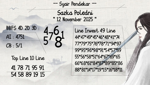 Syair Pendekar - Sazka Poledni