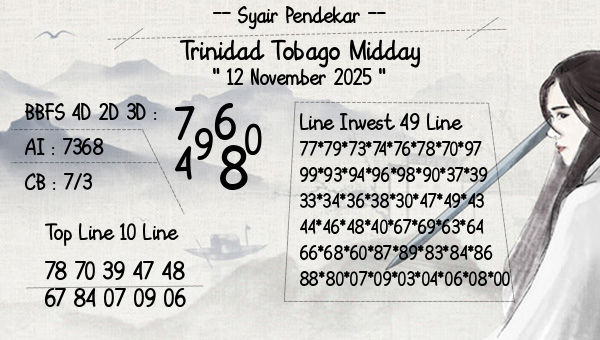 Syair Pendekar - Trinidad Tobago Midday