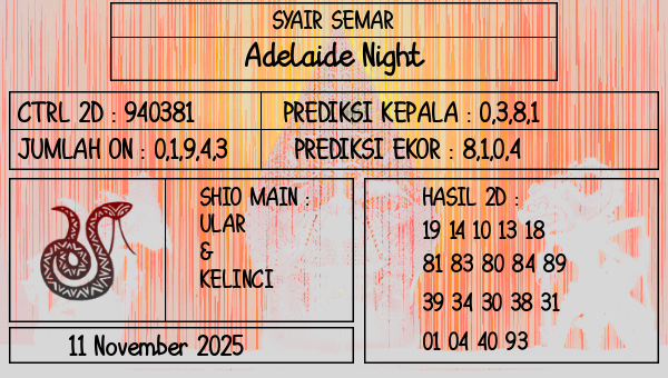 SYAIR SEMAR - Adelaide Night