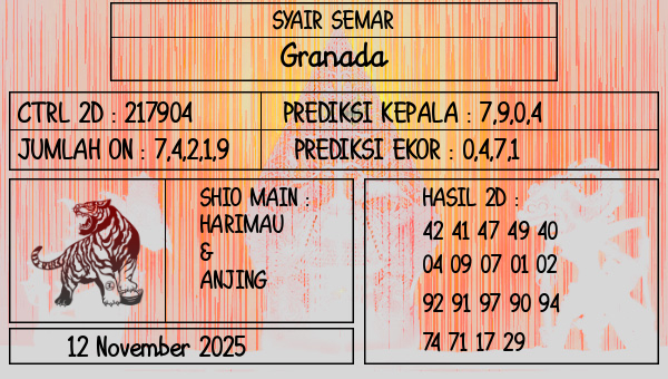 SYAIR SEMAR - Granada