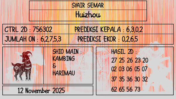 SYAIR SEMAR - Huizhou