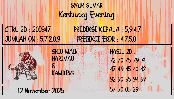 SYAIR SEMAR - Kentucky Evening