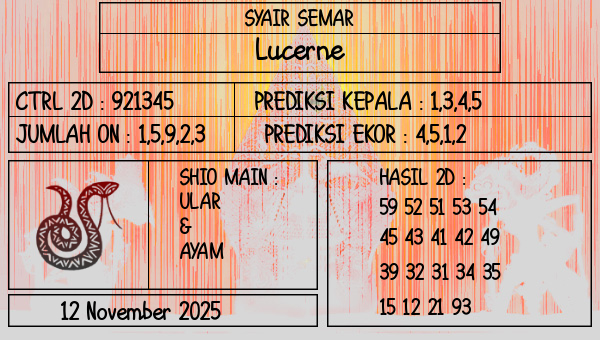 SYAIR SEMAR - Lucerne