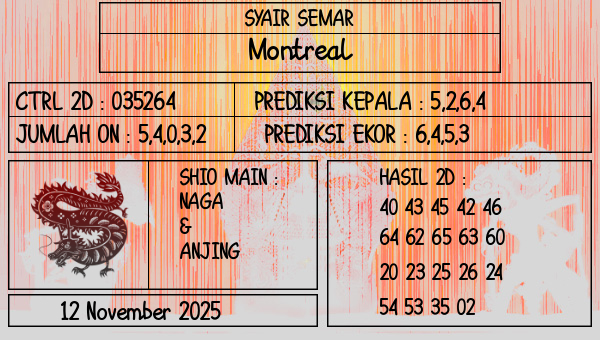 SYAIR SEMAR - Montreal