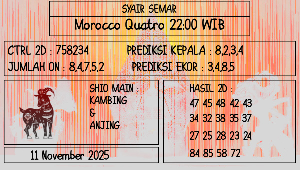 SYAIR SEMAR - Morocco Quatro 22:00 WIB