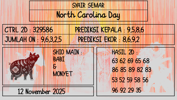 SYAIR SEMAR - North Carolina Day