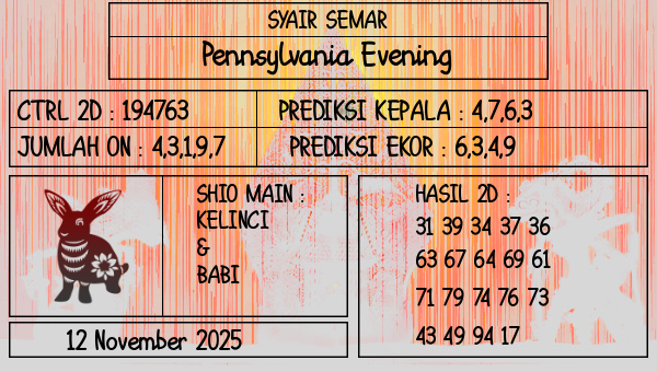SYAIR SEMAR - Pennsylvania Evening