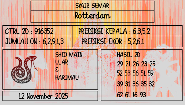SYAIR SEMAR - Rotterdam