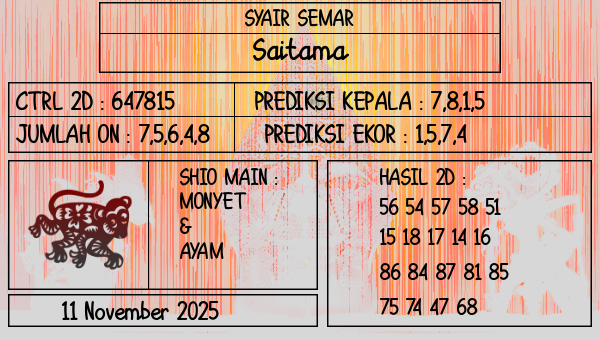 SYAIR SEMAR - Saitama