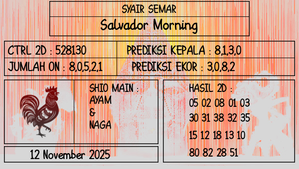 SYAIR SEMAR - Salvador Morning