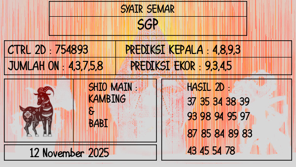 SYAIR SEMAR - SGP
