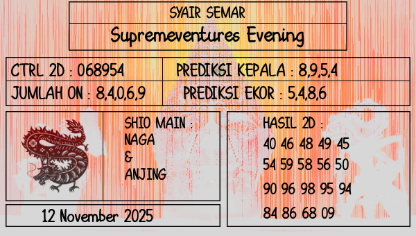SYAIR SEMAR - Supremeventures Evening