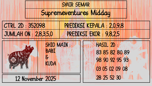 SYAIR SEMAR - Supremeventures Midday