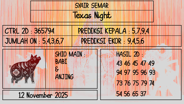 SYAIR SEMAR - Texas Night