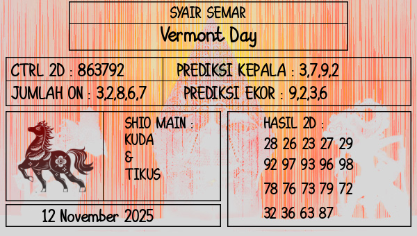 SYAIR SEMAR - Vermont Day