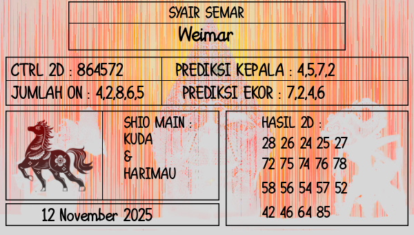 SYAIR SEMAR - Weimar