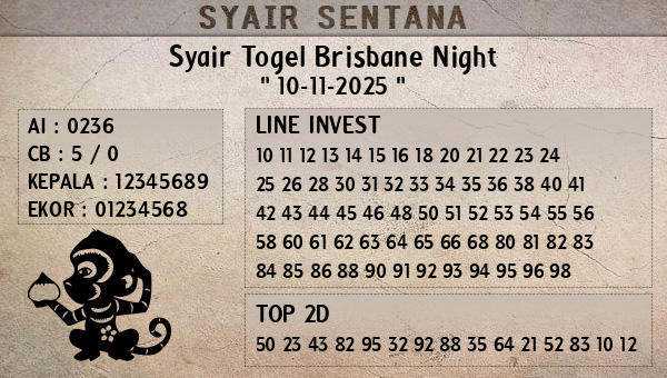  - Syair Togel Brisbane Night