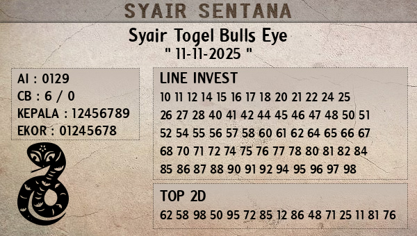  - Syair Togel Bulls Eye
