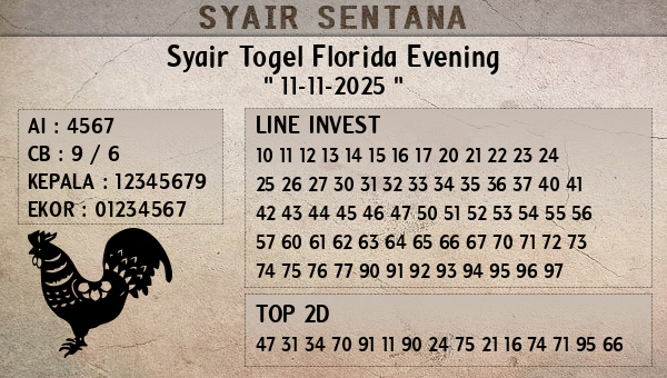  - Syair Togel Florida Evening