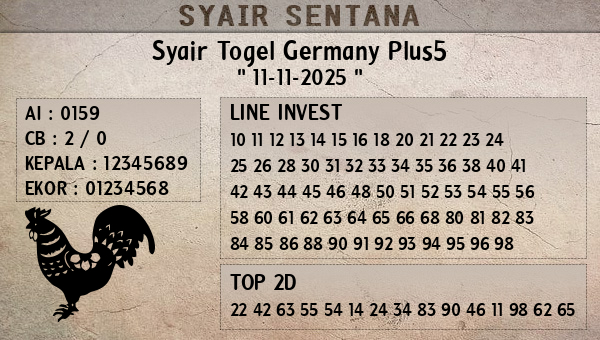 - Syair Togel Germany Plus5