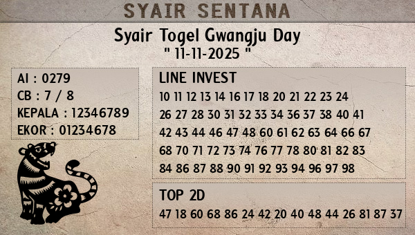 - Syair Togel Gwangju Day