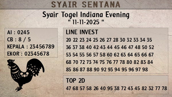  - Syair Togel Indiana Evening