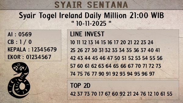  - Syair Togel Ireland Daily Million 21:00 WIB