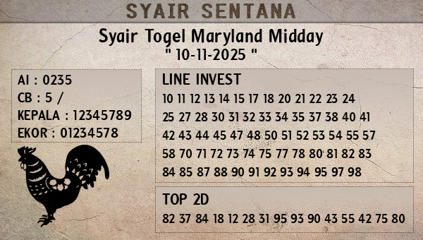  - Syair Togel Maryland Midday