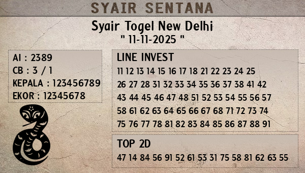  - Syair Togel New Delhi