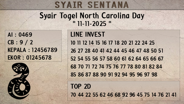  - Syair Togel North Carolina Day