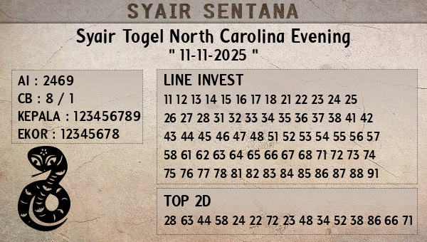  - Syair Togel North Carolina Evening