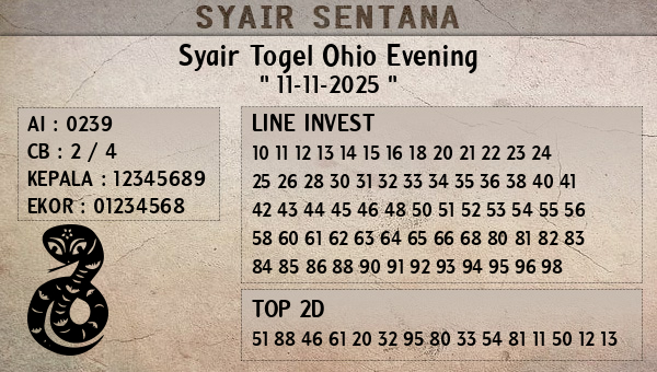  - Syair Togel Ohio Evening