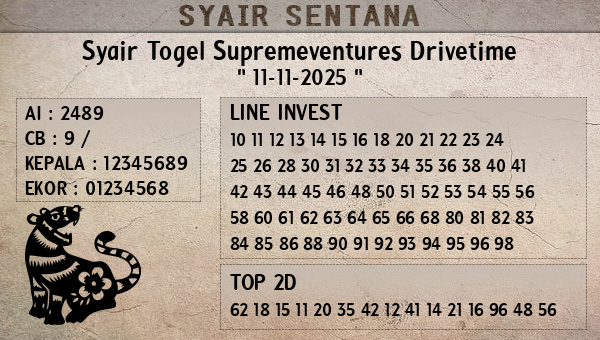  - Syair Togel Supremeventures Drivetime