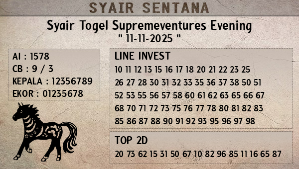 - Syair Togel Supremeventures Evening