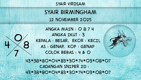 Syair Virdsam - Syair Birmingham