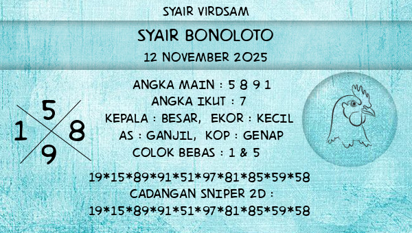 Syair Virdsam - Syair Bonoloto