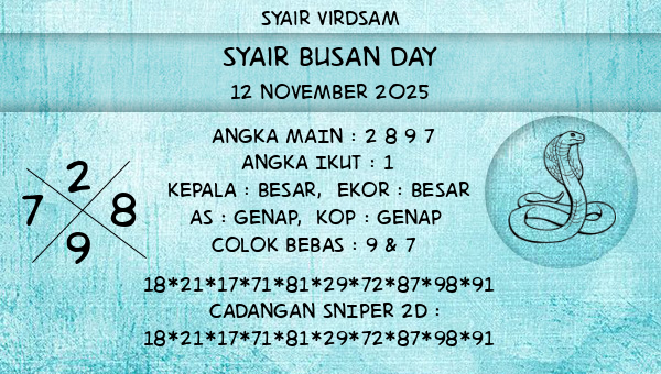 Syair Virdsam - Syair Busan Day