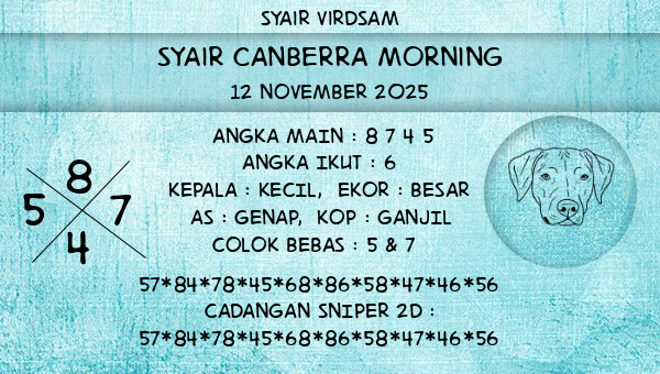 Syair Virdsam - Syair Canberra Morning