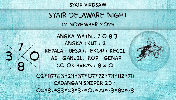 Syair Virdsam - Syair Delaware Night