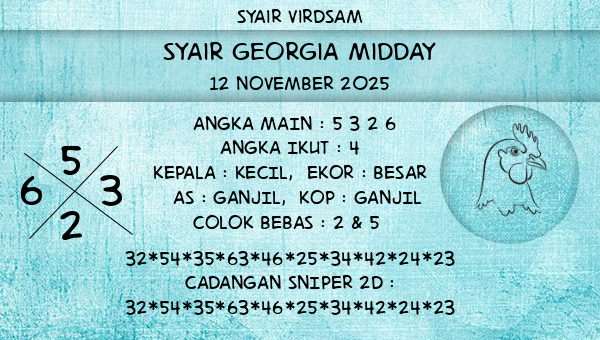 Syair Virdsam - Syair Georgia Midday