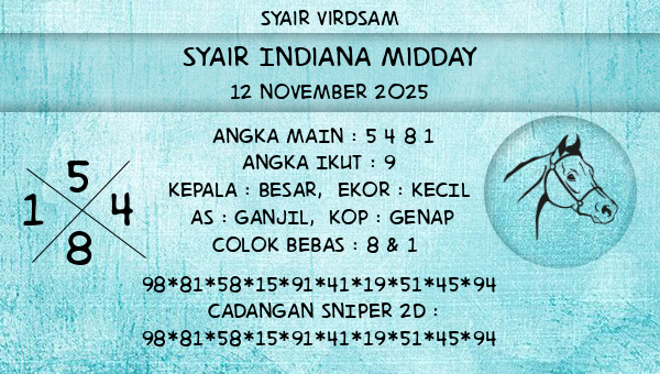 Syair Virdsam - Syair Indiana Midday