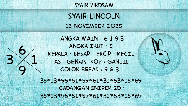 Syair Virdsam - Syair Lincoln