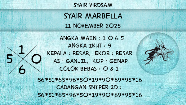 Syair Virdsam - Syair Marbella