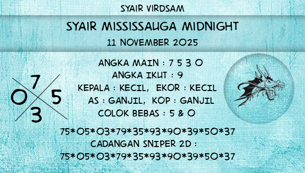 Syair Virdsam - Syair Mississauga Midnight