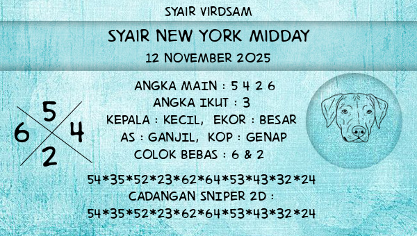 Syair Virdsam - Syair New York Midday