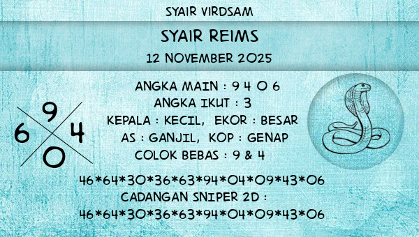 Syair Virdsam - Syair Reims