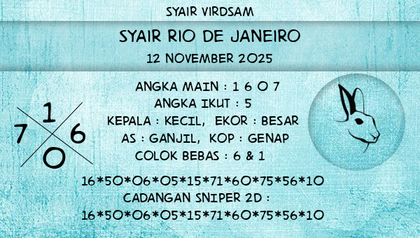 Syair Virdsam - Syair Rio De Janeiro