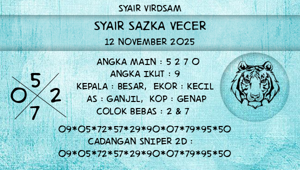 Syair Virdsam - Syair Sazka Vecer