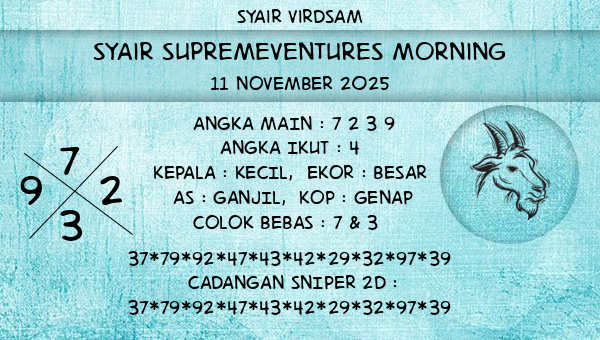 Syair Virdsam - Syair Supremeventures Morning