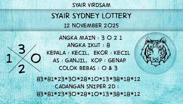 Syair Virdsam - Syair Sydney Lottery